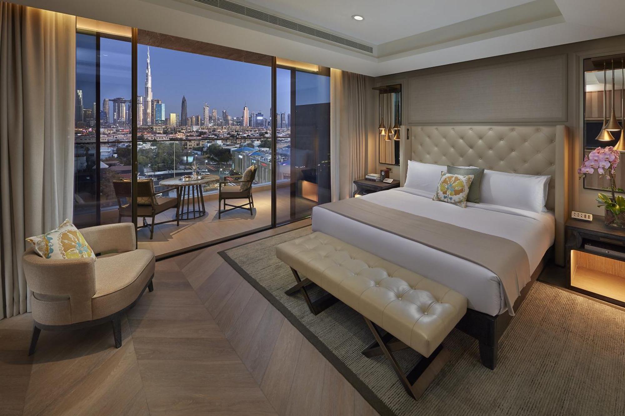 Mandarin Oriental Jumeira, דובאי מראה חיצוני תמונה A bedroom at the Address Downtown Dubai