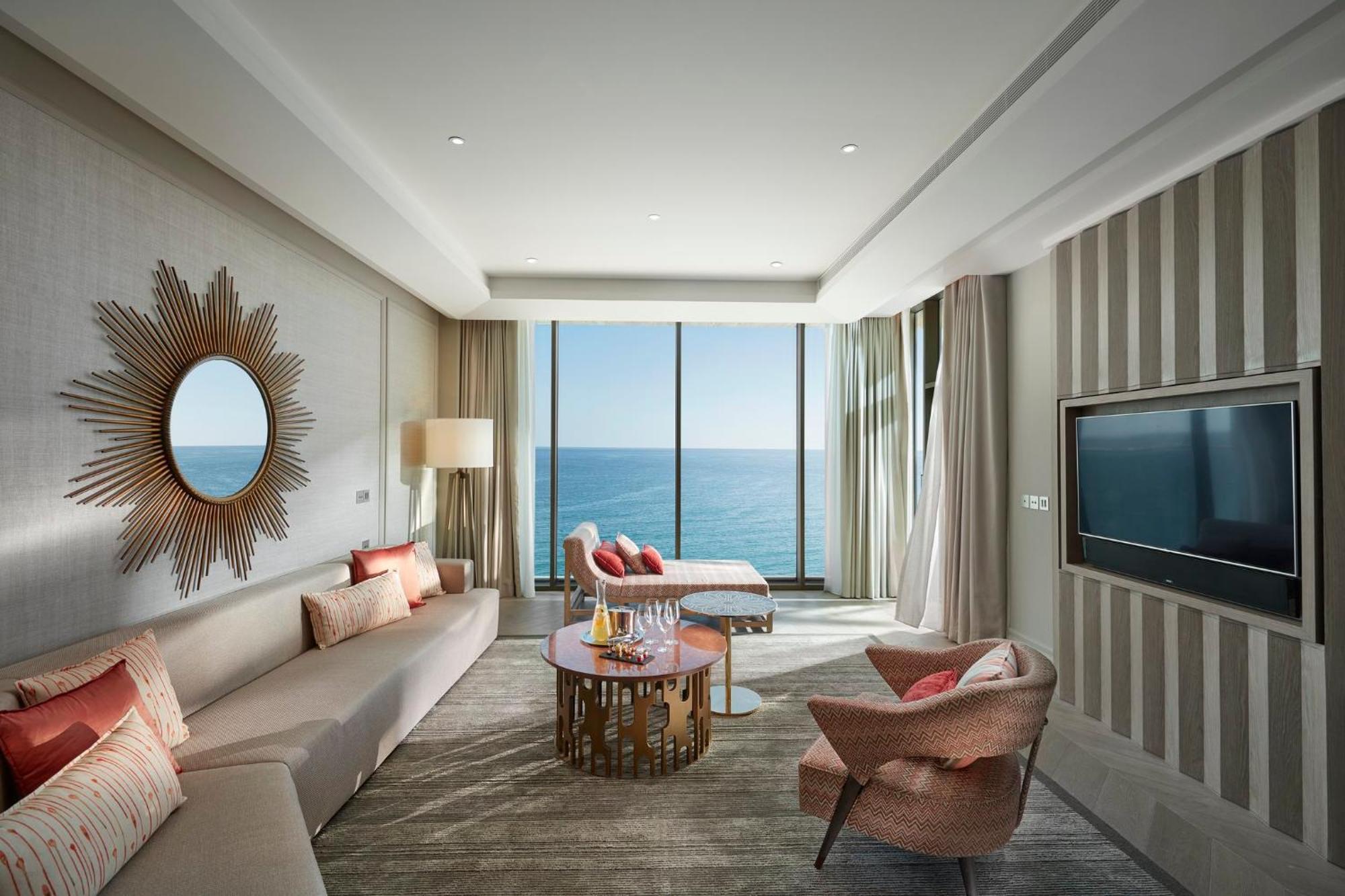 Mandarin Oriental Jumeira, דובאי מראה חיצוני תמונה The living room of a two-bedroom residence