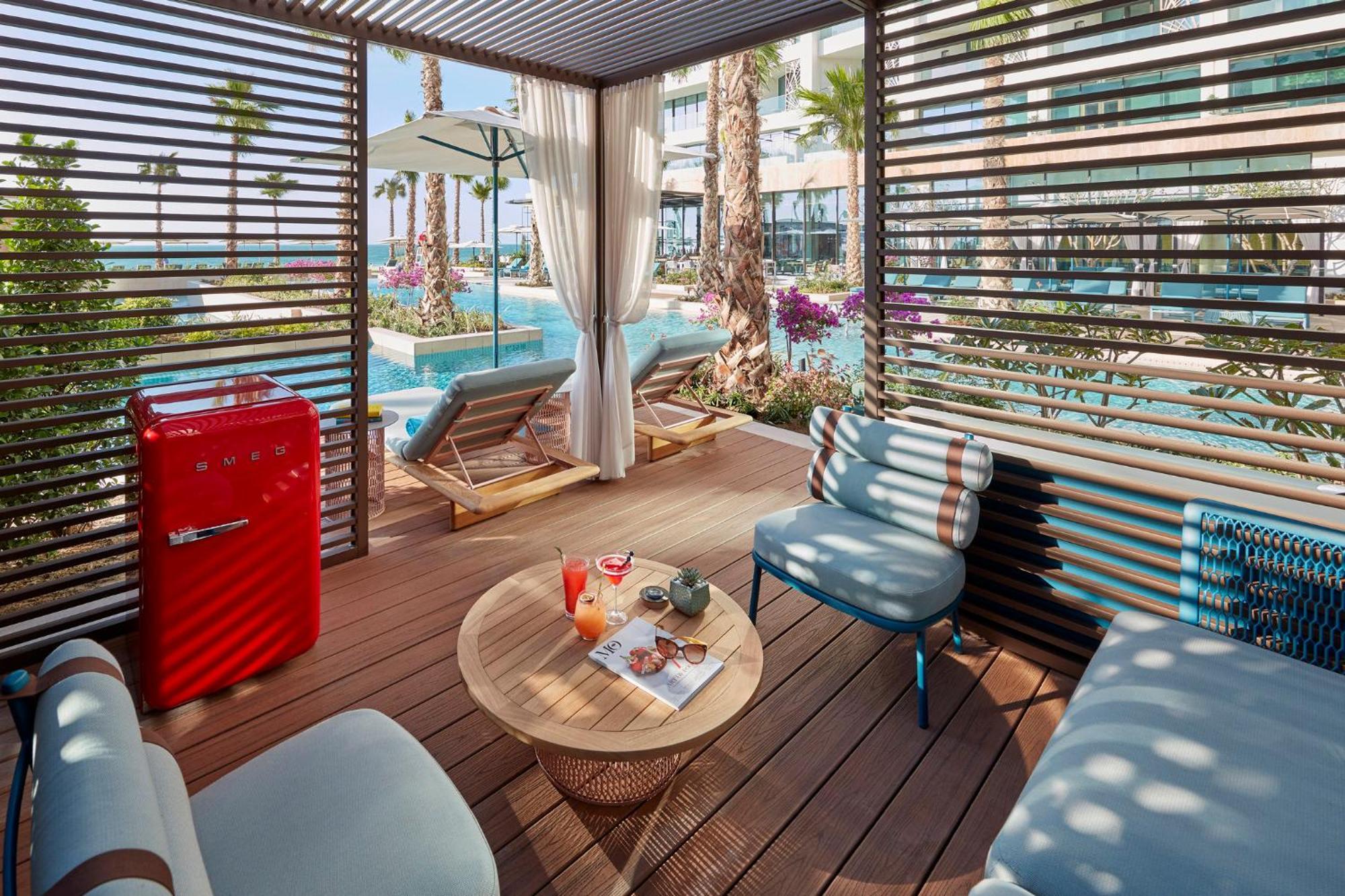 Mandarin Oriental Jumeira, דובאי מראה חיצוני תמונה Cabana at the pool